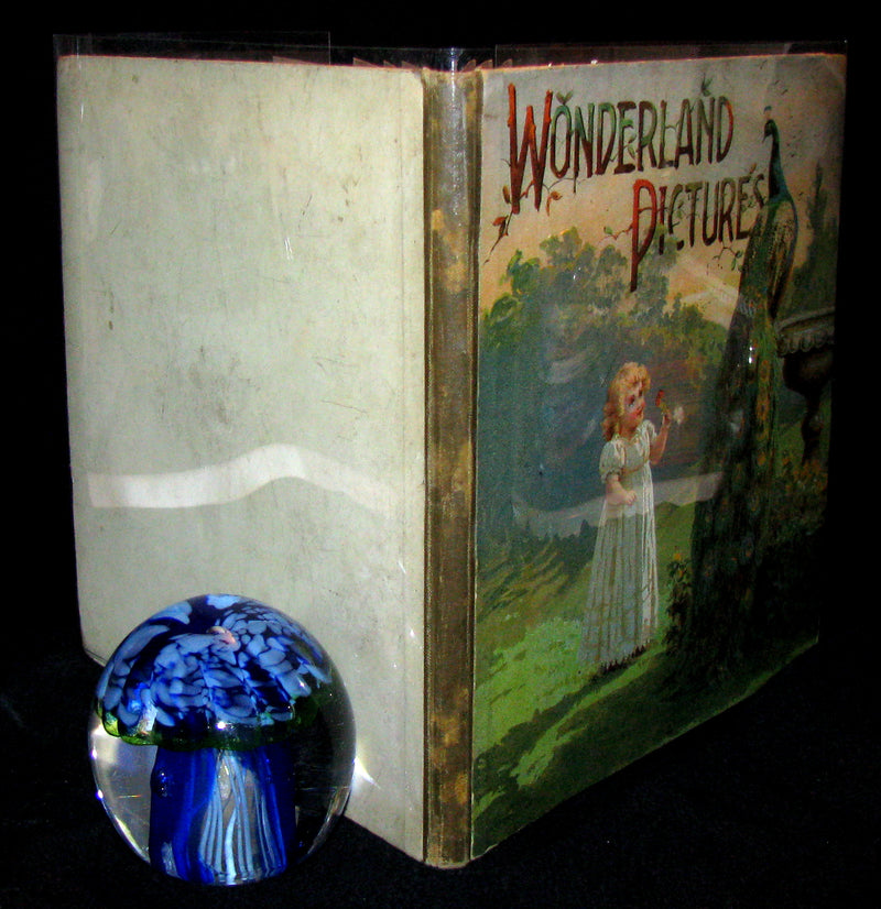 1899 Scarce Ernest Nister Revolving Book - Wonderland Pictures - 6 chromolithographed volvelles