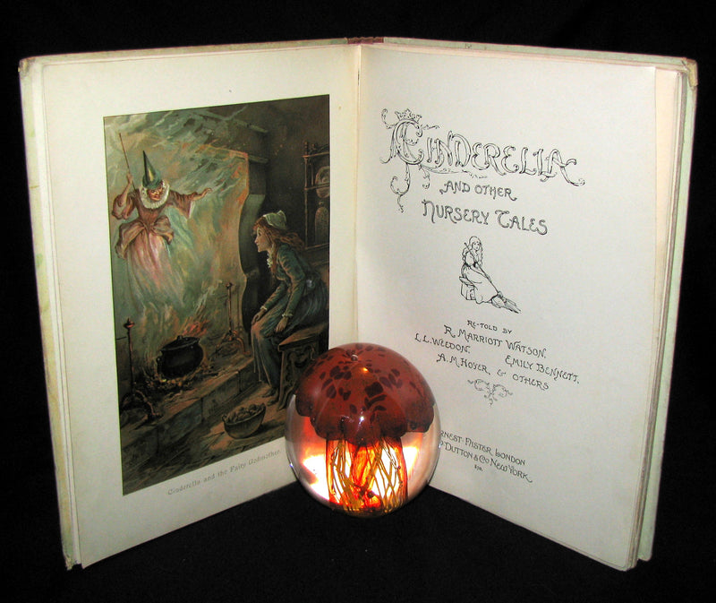 1870 Rare Victorian Book - Cinderella and other nursery tales published by Ernest Nister