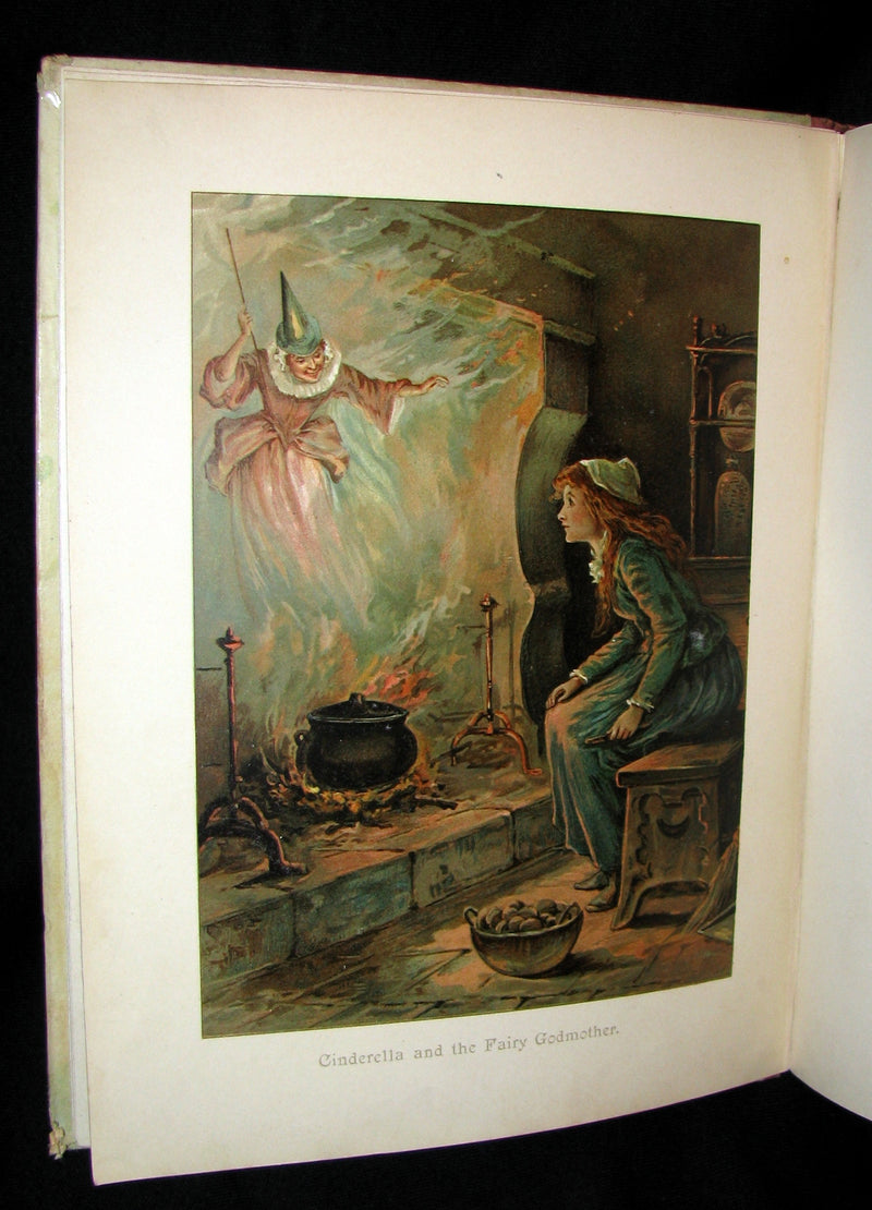 1870 Rare Victorian Book - Cinderella and other nursery tales published by Ernest Nister