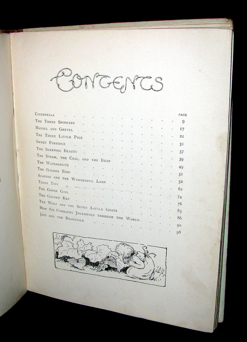 1870 Rare Victorian Book - Cinderella and other nursery tales published by Ernest Nister