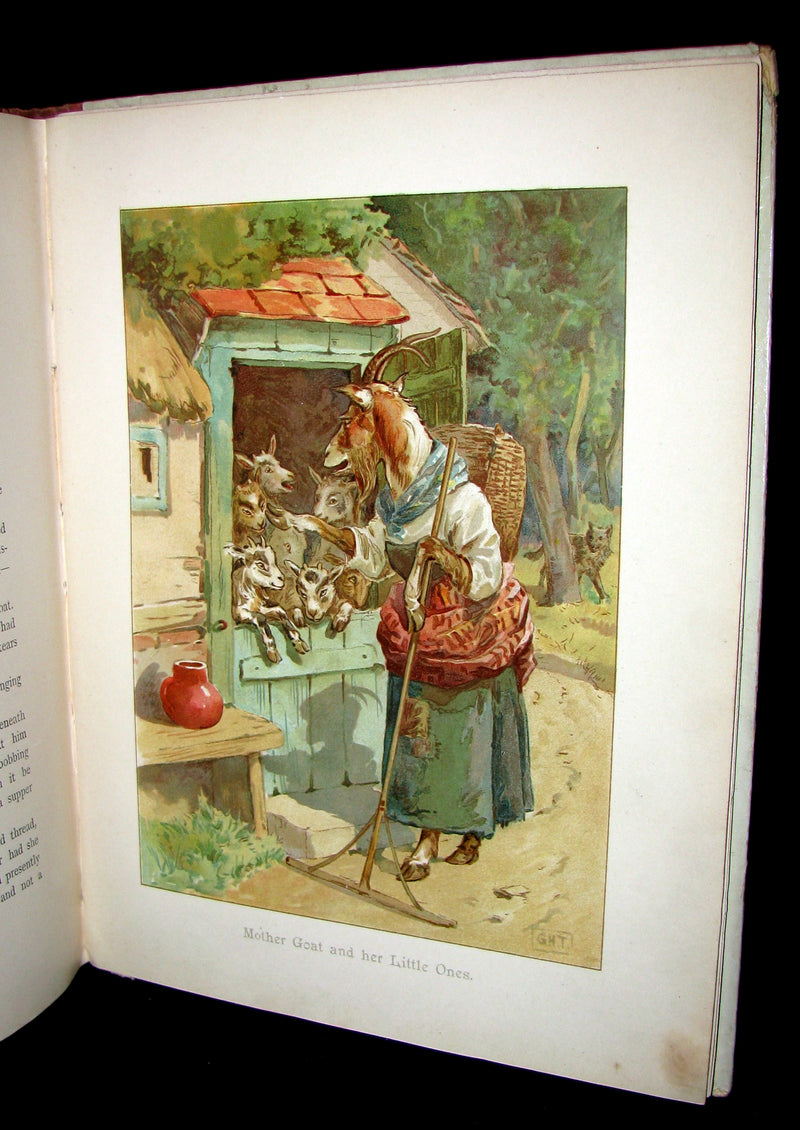 1870 Rare Victorian Book - Cinderella and other nursery tales published by Ernest Nister