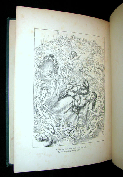 1868 Scarce Victorian Book - An Old Fairy Tale The Sleeping Beauty with illustrations by R. Doyle