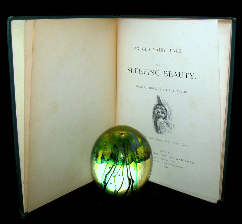 1868 Scarce Victorian Book - An Old Fairy Tale The Sleeping Beauty with illustrations by R. Doyle