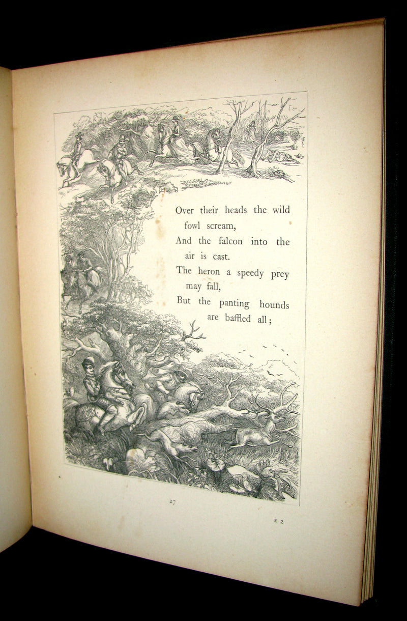 1868 Scarce Victorian Book - An Old Fairy Tale The Sleeping Beauty with illustrations by R. Doyle