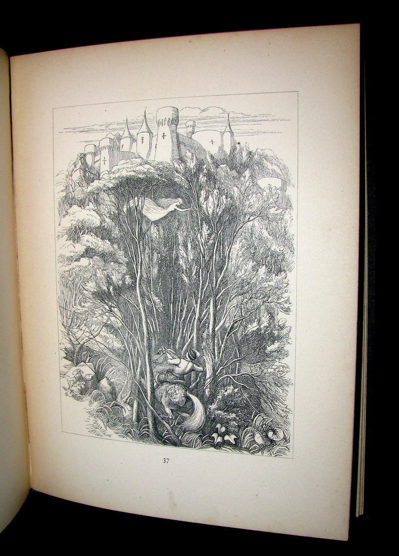 1868 Scarce Victorian Book - An Old Fairy Tale The Sleeping Beauty with illustrations by R. Doyle