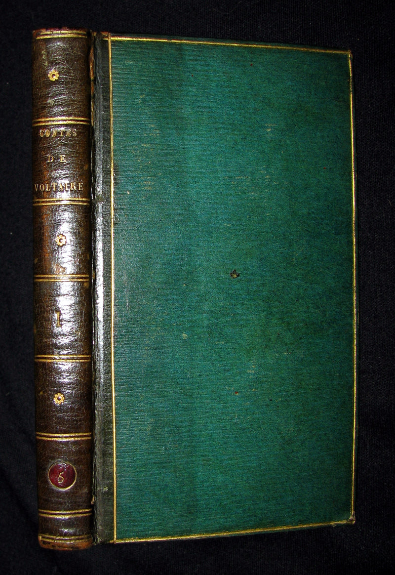 1780 Scarce French Bookset - Romans et Contes by VOLTAIRE from the Collection of comte d'Artois