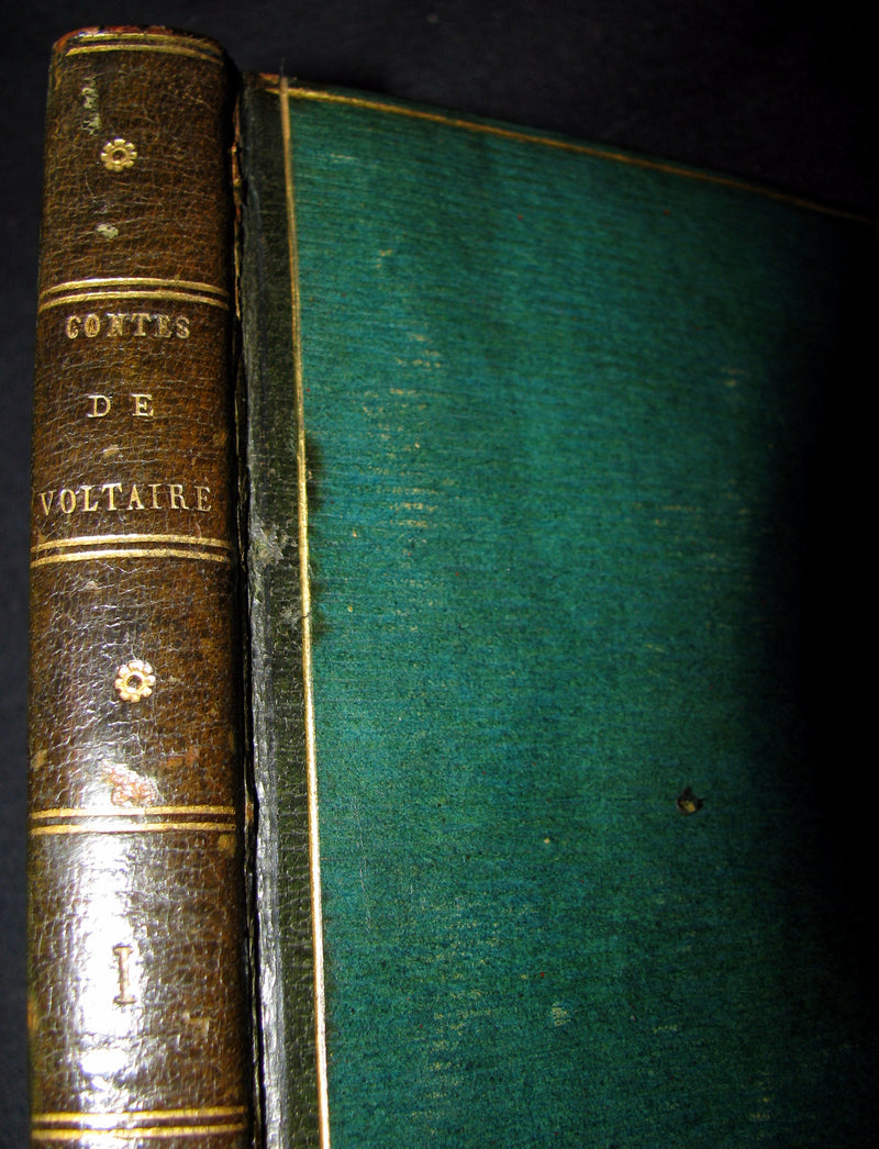 1780 Scarce French Bookset - Romans et Contes by VOLTAIRE from the Collection of comte d'Artois