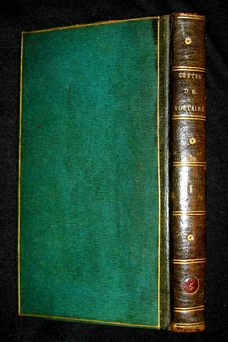 1780 Scarce French Bookset - Romans et Contes by VOLTAIRE from the Collection of comte d'Artois