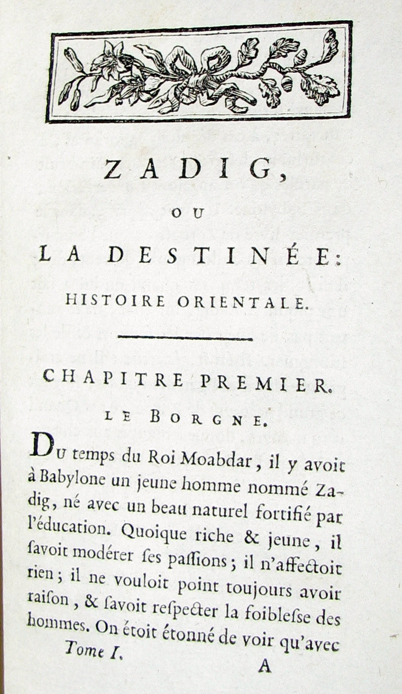 1780 Scarce French Bookset - Romans et Contes by VOLTAIRE from the Collection of comte d'Artois