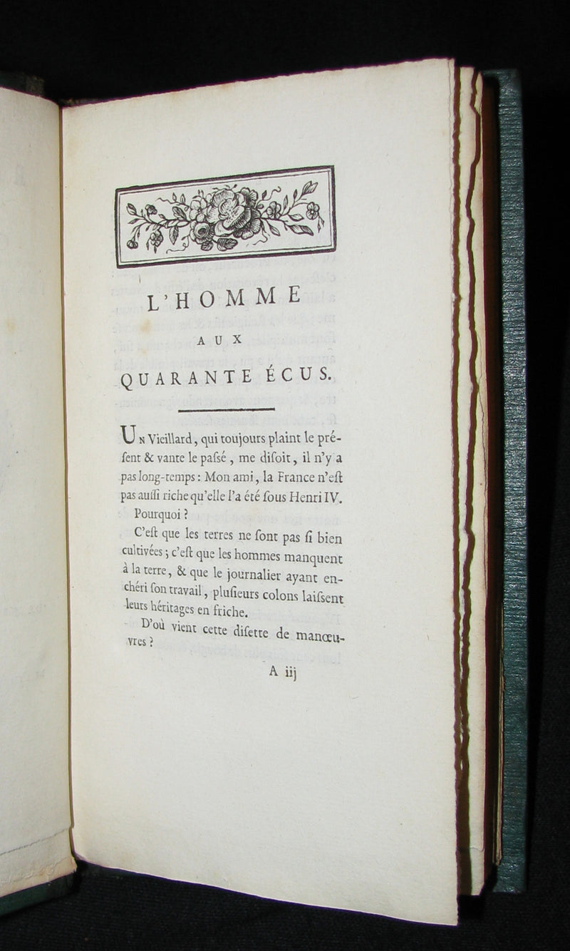 1780 Scarce French Bookset - Romans et Contes by VOLTAIRE from the Collection of comte d'Artois