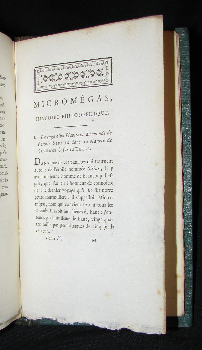 1780 Scarce French Bookset - Romans et Contes by VOLTAIRE from the Collection of comte d'Artois