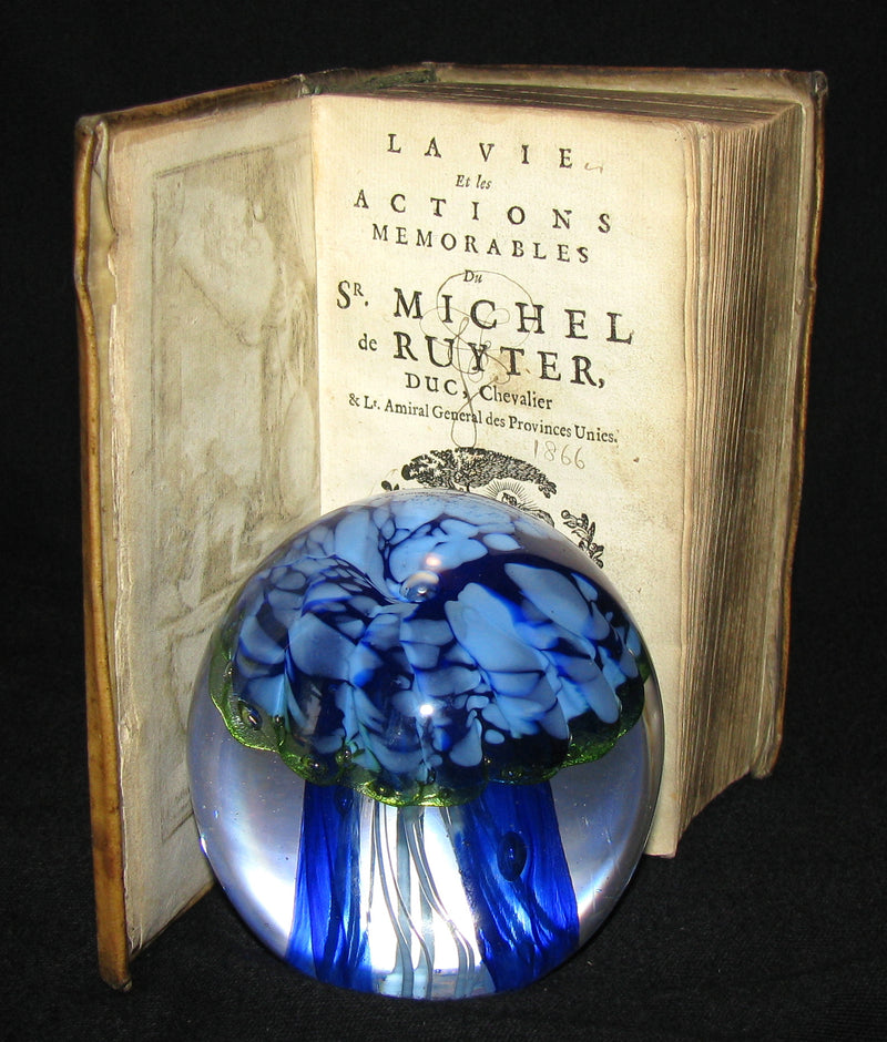 1677 Rare French Book - Famous Dutch admiral  - La Vie et les Actions du Sr. Michel de Ruyter