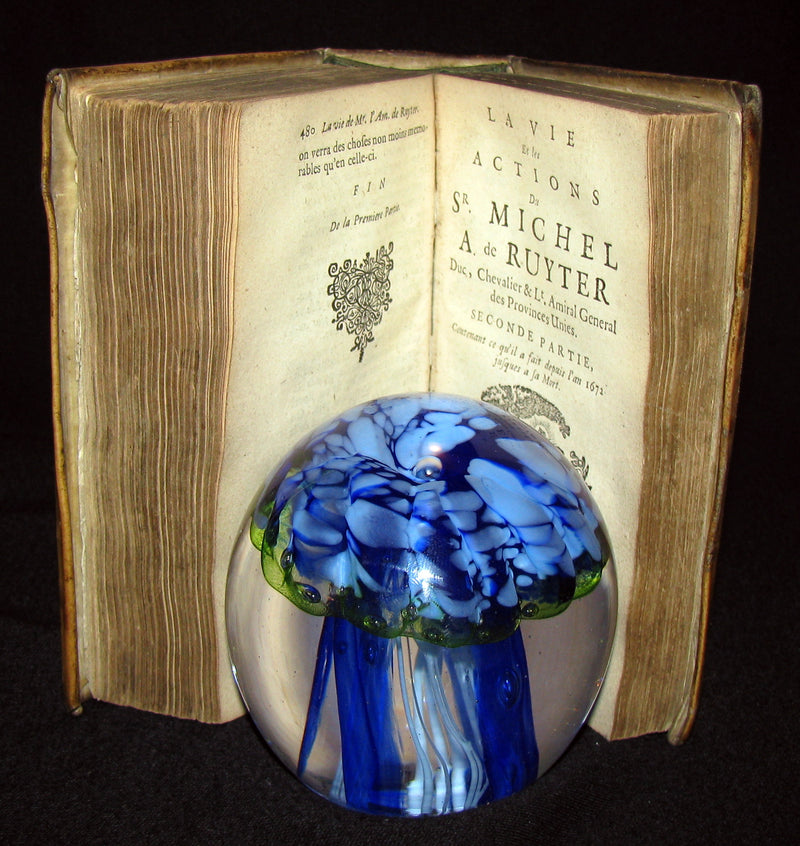 1677 Rare French Book - Famous Dutch admiral  - La Vie et les Actions du Sr. Michel de Ruyter