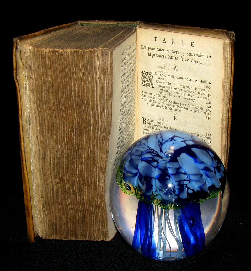 1677 Rare French Book - Famous Dutch admiral  - La Vie et les Actions du Sr. Michel de Ruyter