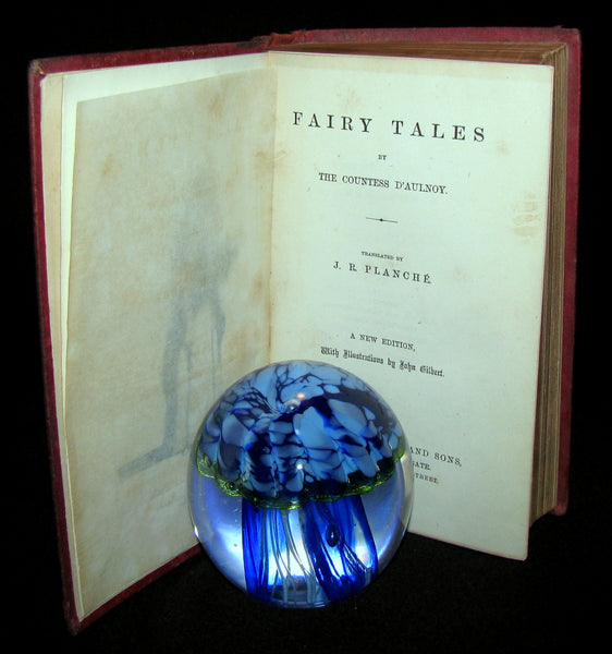 1868 Scarce Victorian Book - Fairy Tales by The Countess d`Aulnoy - Translated by J. R. Planché