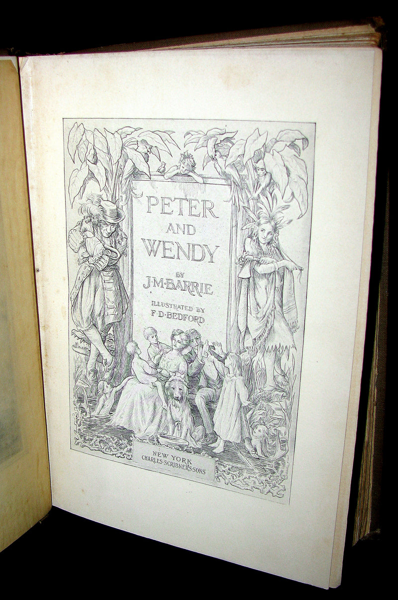 1911 Rare Book  - Peter Pan First Edition - Peter and Wendy by James Matthew Barrie