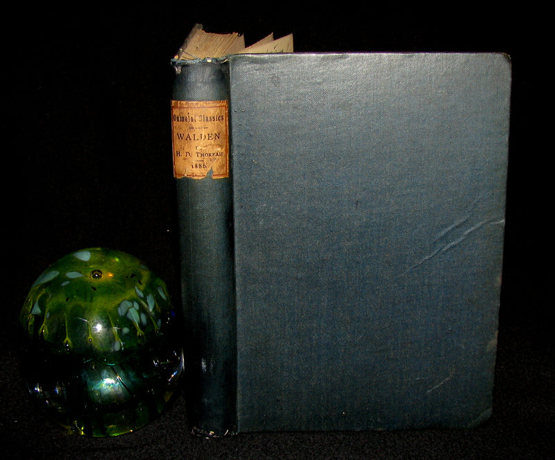 1886 Rare FIRST London Edition - WALDEN by Henry David Thoreau