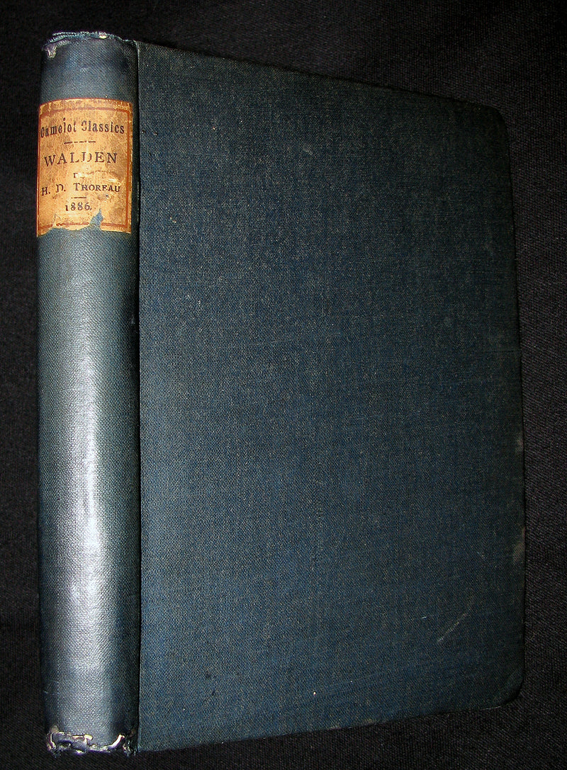 1886 Rare FIRST London Edition - WALDEN by Henry David Thoreau