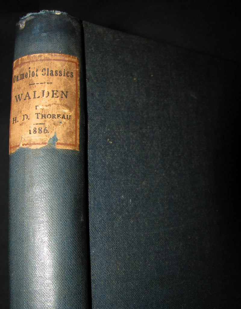 1886 Rare FIRST London Edition - WALDEN by Henry David Thoreau