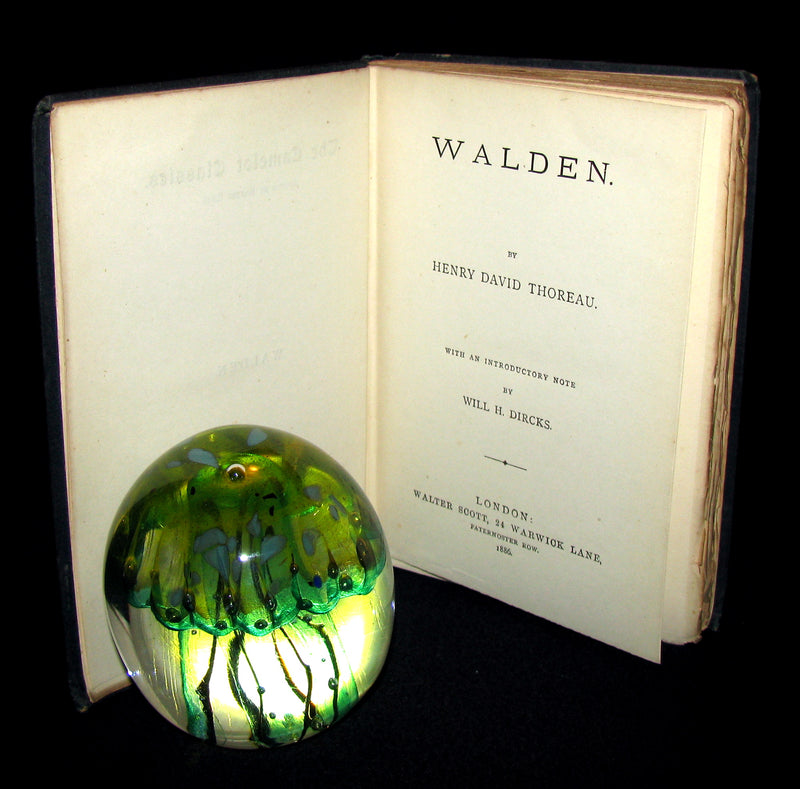 1886 Rare FIRST London Edition - WALDEN by Henry David Thoreau