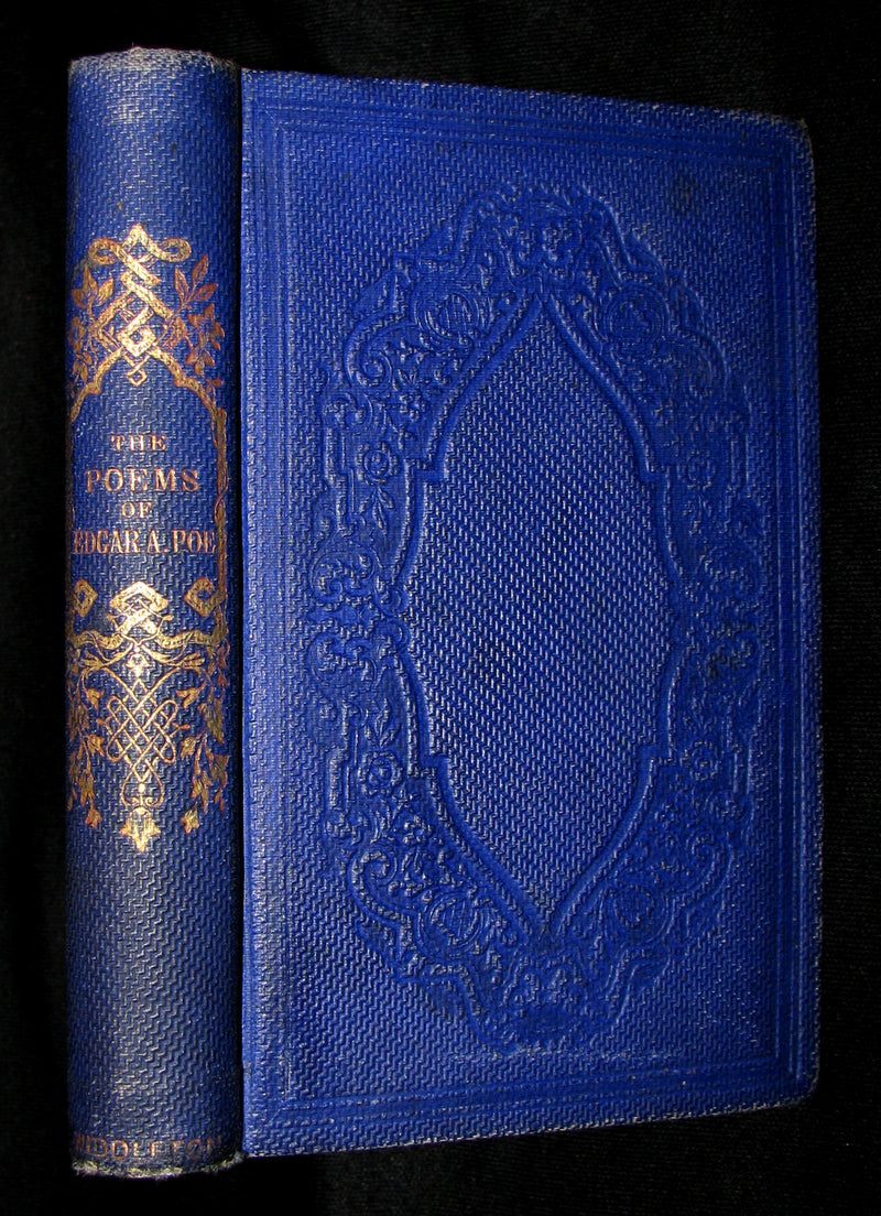 1872 Rare Victorian Book - Poems by Edgar Allan POE (The Raven, Lenore, Ulalume, ...)