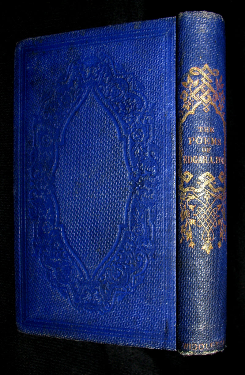 1872 Rare Victorian Book - Poems by Edgar Allan POE (The Raven, Lenore, Ulalume, ...)