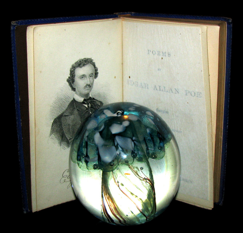 1872 Rare Victorian Book - Poems by Edgar Allan POE (The Raven, Lenore, Ulalume, ...)