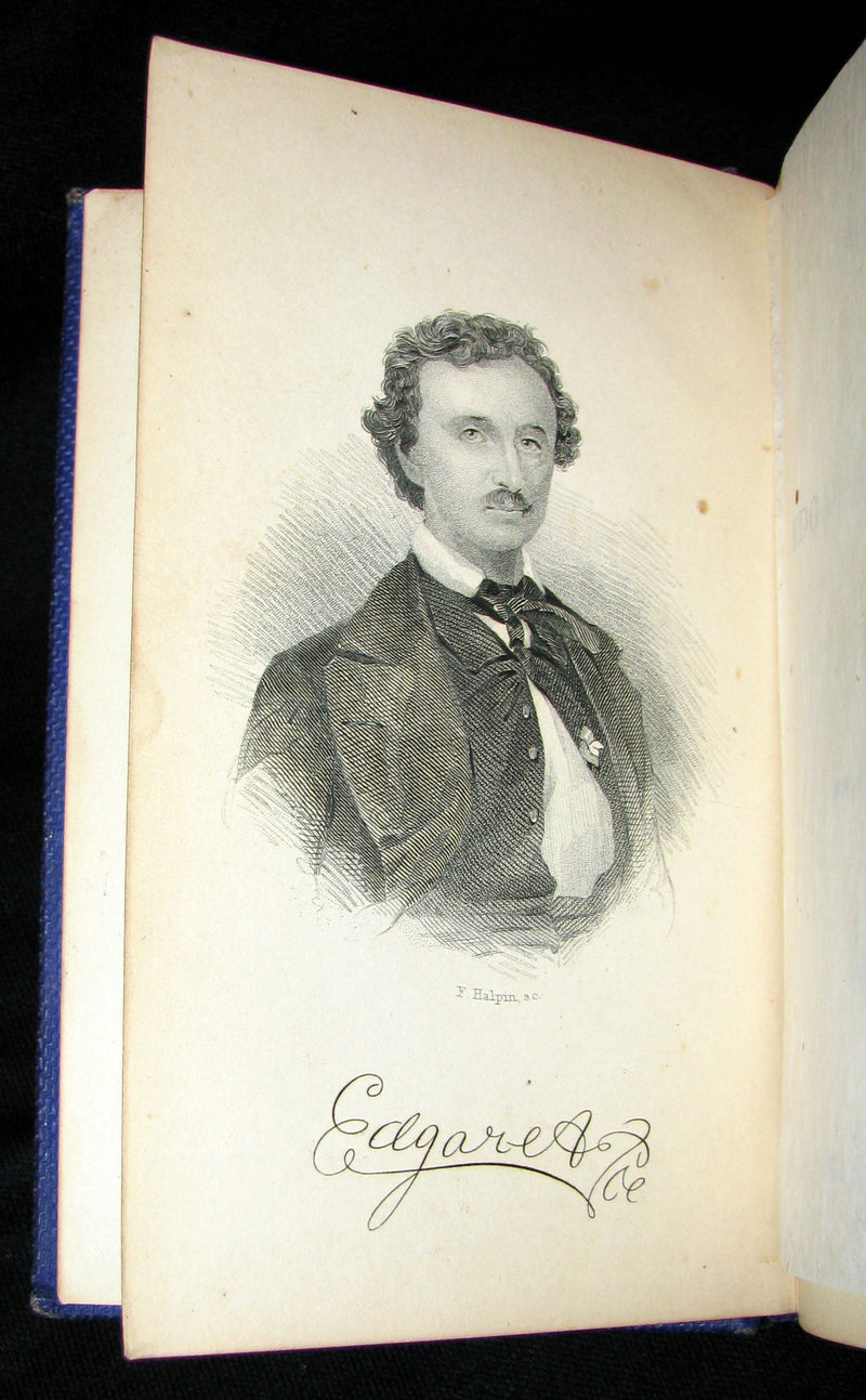 1872 Rare Victorian Book - Poems by Edgar Allan POE (The Raven, Lenore, Ulalume, ...)