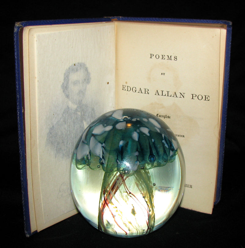 1872 Rare Victorian Book - Poems by Edgar Allan POE (The Raven, Lenore, Ulalume, ...)