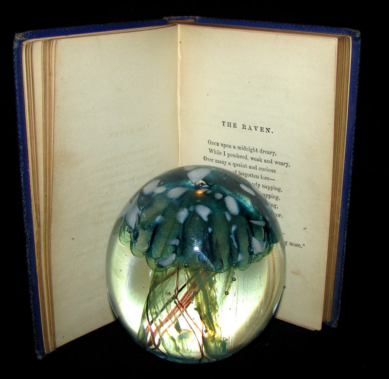 1872 Rare Victorian Book - Poems by Edgar Allan POE (The Raven, Lenore, Ulalume, ...)