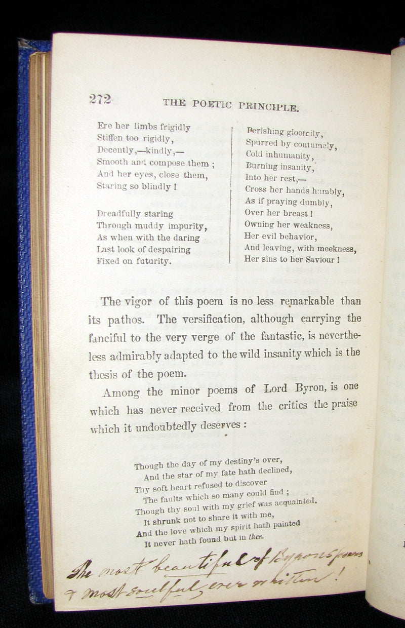 1872 Rare Victorian Book - Poems by Edgar Allan POE (The Raven, Lenore, Ulalume, ...)