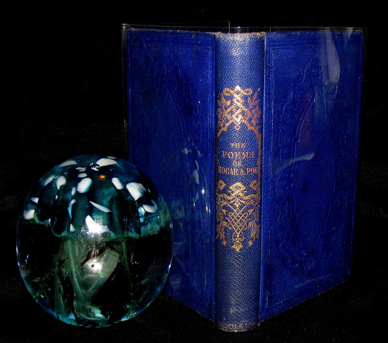 1872 Rare Victorian Book - Poems by Edgar Allan POE (The Raven, Lenore, Ulalume, ...)