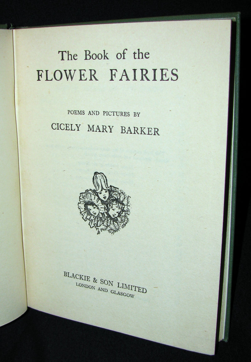 1940's Rare Book  - Cicely Mary Barker - THE BOOK OF THE FLOWER FAIRIES