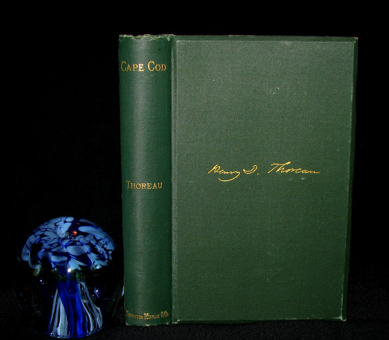 1881 Rare Book - CAPE COD by Henry David Thoreau. Association Copy of Maria Rebecca AUDUBON.