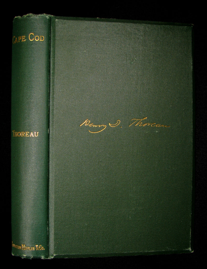 1881 Rare Book - CAPE COD by Henry David Thoreau. Association Copy of Maria Rebecca AUDUBON.