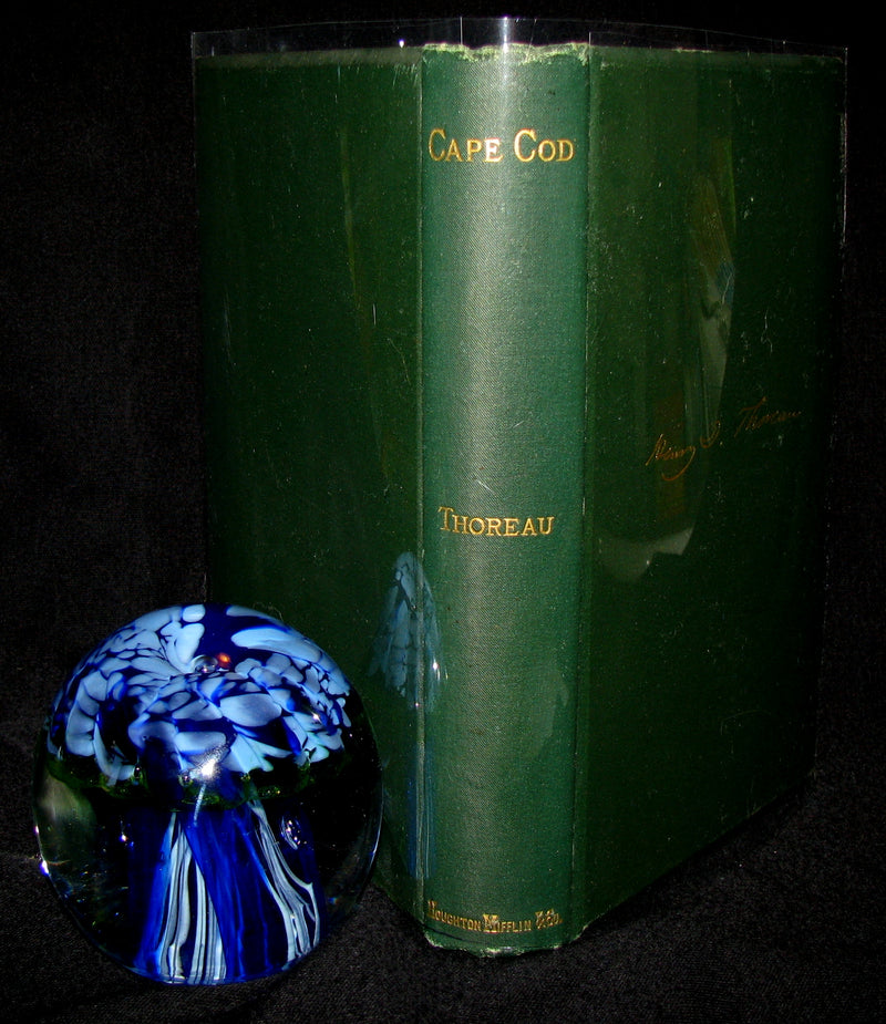 1881 Rare Book - CAPE COD by Henry David Thoreau. Association Copy of Maria Rebecca AUDUBON.