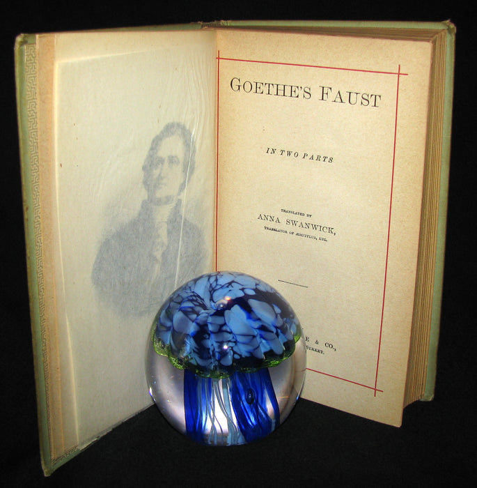 1880's Rare Victorian Book -  GOETHE'S FAUST in two parts illustrated