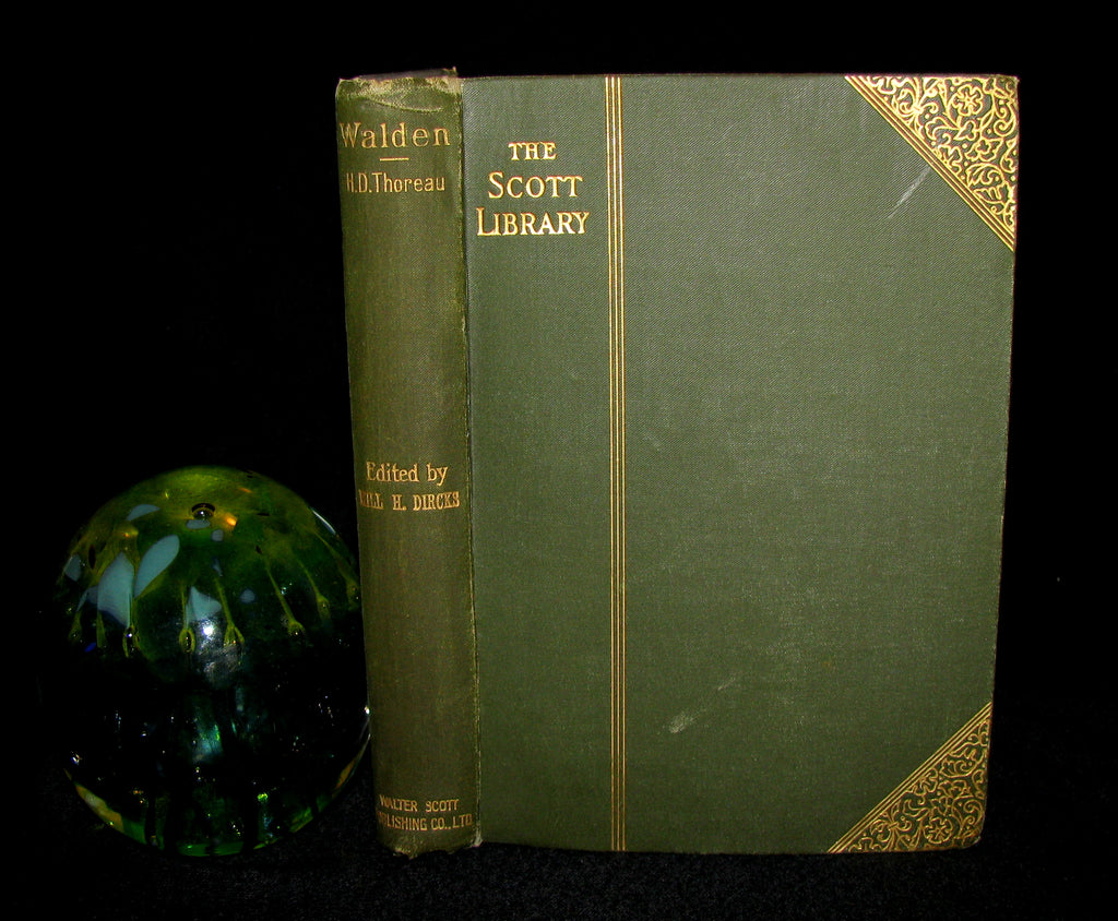 1886 Rare Victorian Book - WALDEN by Henry David Thoreau – MFLIBRA