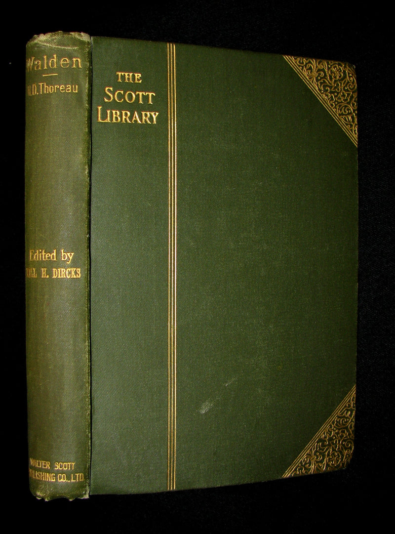 1886 Rare Victorian Book - WALDEN by Henry David Thoreau