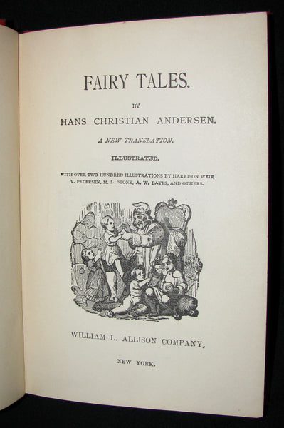 1890's Rare Victorian Book -  Hans Christian Andersen's FAIRY TALES illustrated. Scarce edition.