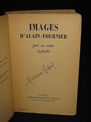 1938 - Isabelle Riviere - Images d'Alain-Fournier par sa Soeur Isabelle 1stED