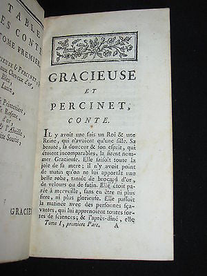 1774 - Rare French Books - Madame d'Aulnoy -  Les Contes de Fées, Par madame D****. Nouvelle édition.