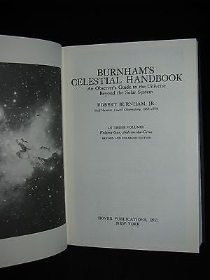 1978 - Robert Burnham - Burnham's Celestial Handbook (complete 3 Volume Set)