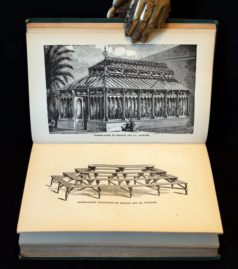 1883 Rare Victorian Book - The Amateur's Greenhouse for Plants and Flowers by the famous botanist James Shirley Hibberd.