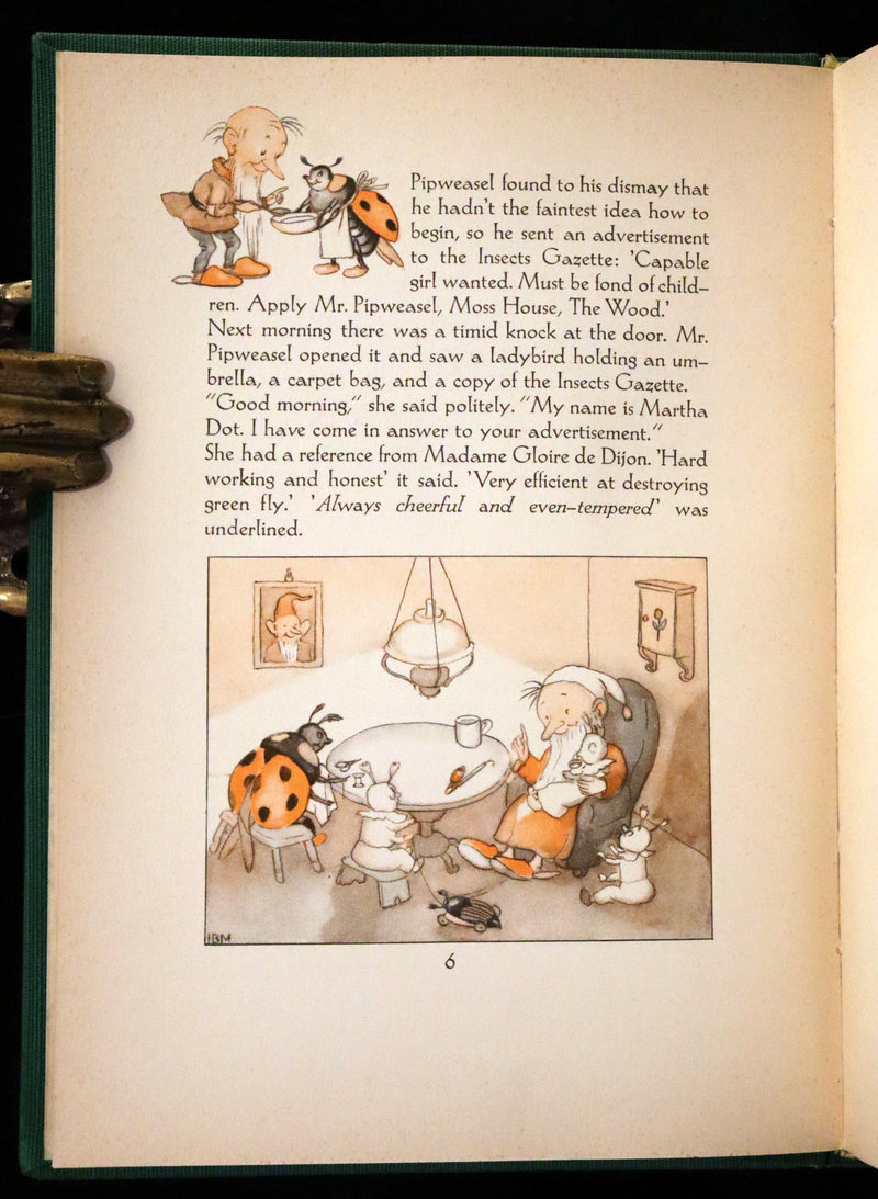 1934 Rare First English Edition - The Adventures of Mr. Pipweasel illustrated by Ida Bohatta Morpurgo.