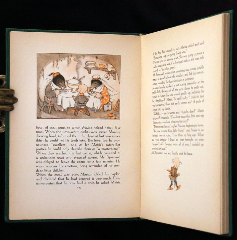 1934 Rare First English Edition - The Adventures of Mr. Pipweasel illustrated by Ida Bohatta Morpurgo.