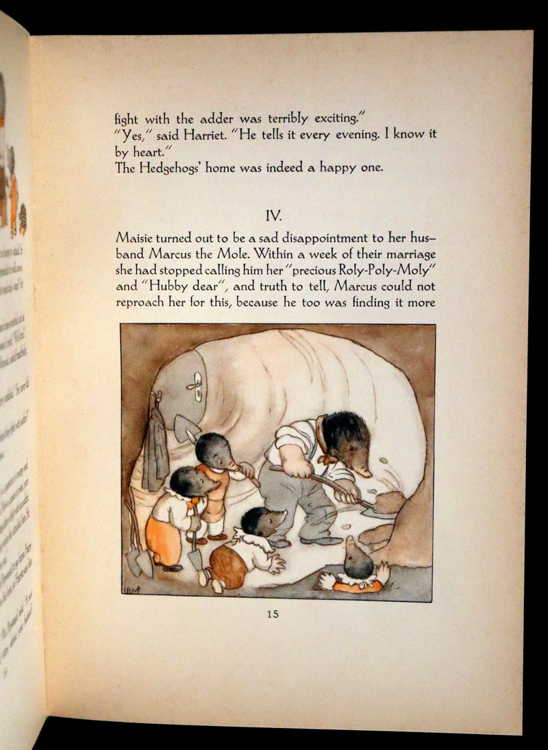 1934 Rare First English Edition - The Adventures of Mr. Pipweasel illustrated by Ida Bohatta Morpurgo.